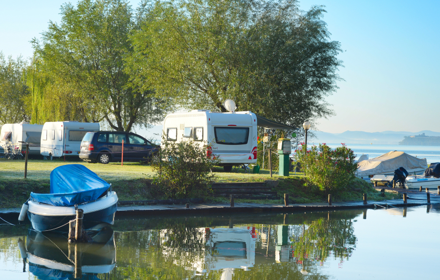 camping autour du lac de sainte croix 